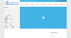 Desktop Screenshot of cn-eminescu.ro
