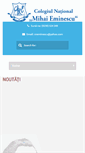 Mobile Screenshot of cn-eminescu.ro