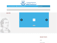 Tablet Screenshot of cn-eminescu.ro